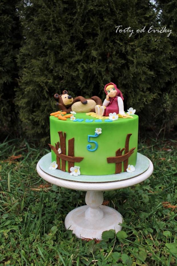 Máša a medveď, torta, Rozprávkové torty, Torty od Evičky, 1