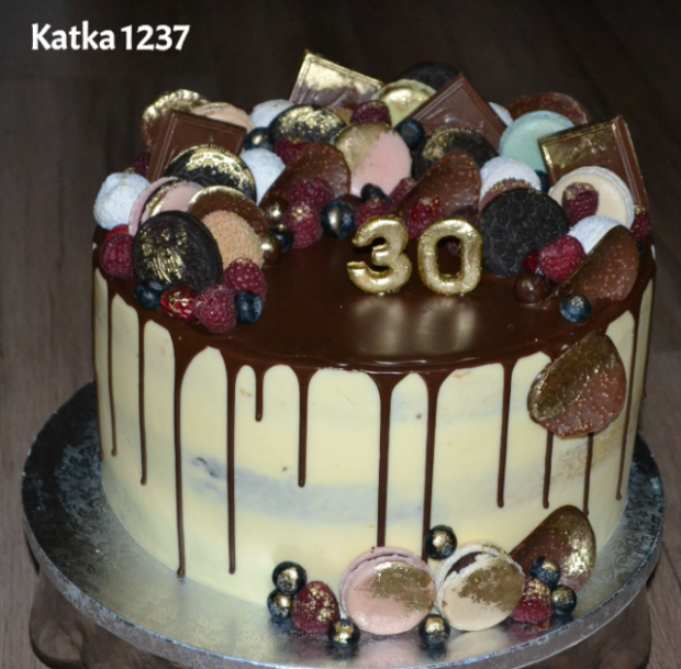 narodeninová, torta, Drip torty, katka1237, 1