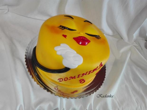 Smajlík posielajúci bozk, torta, Ostané torty pre deti, Kadanka, 4
