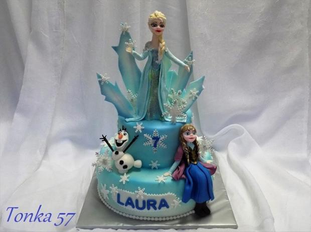 Frozen pre Lauru, torta, Rozprávkové torty Frozen pre Lauru, torta, Rozprávkové torty, Tonka 57, 1
