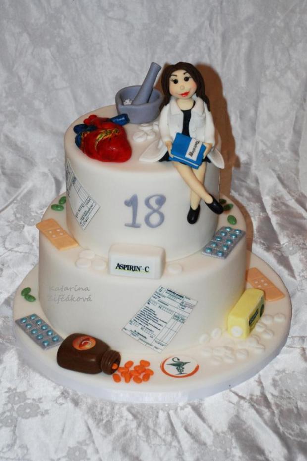 biologia, chemia,farmakologia... na zelanie, torta, Narodeninové torty, Katarina139, 1