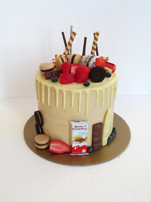 Drip kinder torta, torta, Drip torty, HenikaB, 1