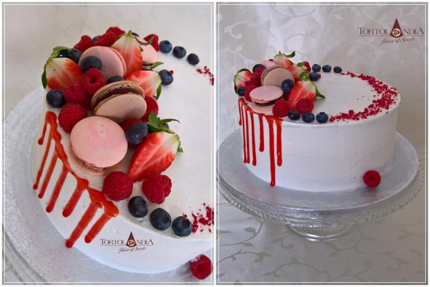 Krémová , torta, Drip torty, Tortolandia.sk, 2