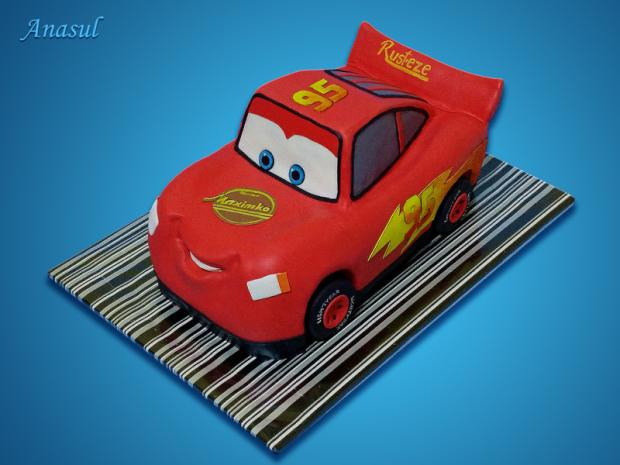 mcqeen auto cars, torta, Torty autíčka, vláčiky mcqeen auto cars, torta, Torty autíčka, vláčiky, anasul, 1