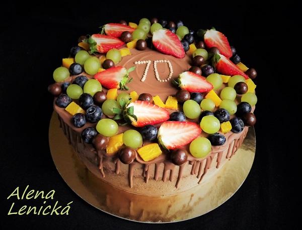 ovocná, torta, Drip torty, Alena Lenicka, 1