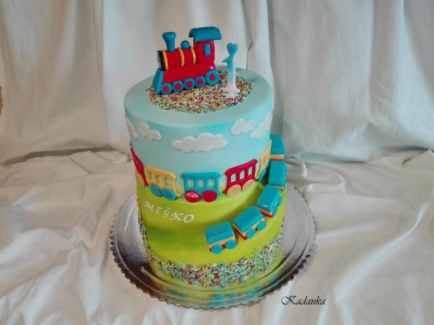 Vláčiky..., torta, Torty autíčka, vláčiky, Kadanka, 1