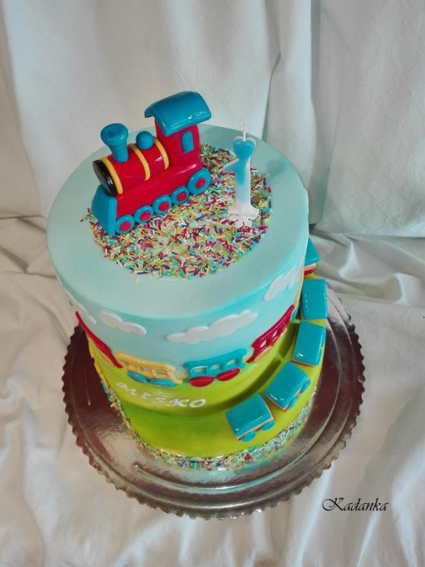 Vláčiky..., torta, Torty autíčka, vláčiky, Kadanka, 3