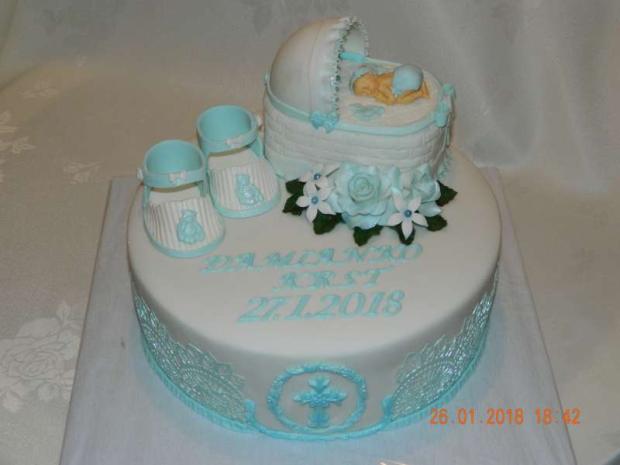 Krstinová pre chlapca, torta, Torty na cirkevné sviatky Krstinová pre chlapca, torta, Torty na cirkevné sviatky, mana1, 1