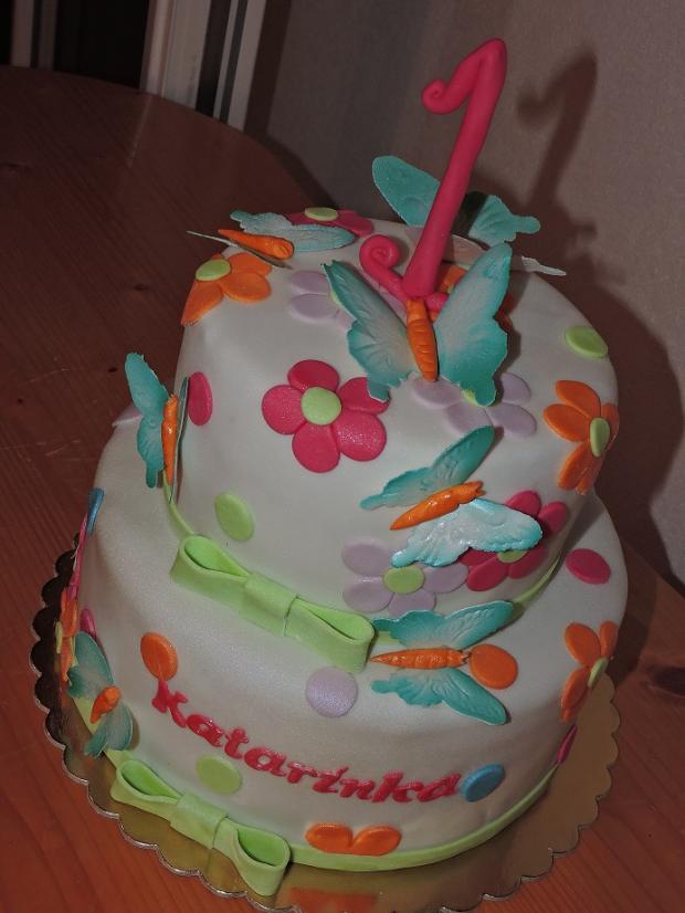 motýle, torta, Torty pre dievčatá, Obertová Mária, 1