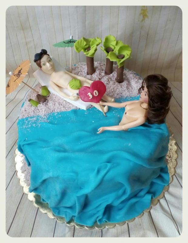 Na pláži, torta, Torty pre dospelých *, Zuzana Susnyáková, 1