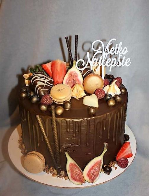 Čokoládová drip torta, torta, Drip torty, stanula, 1