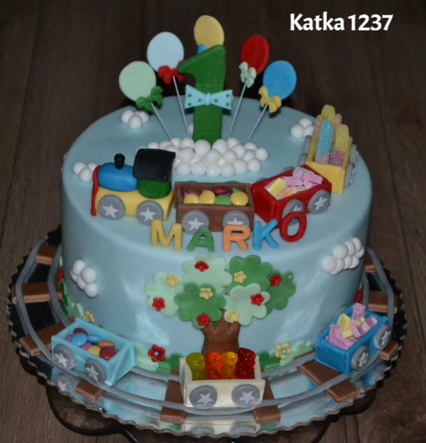detská s vláčikom, torta, Torty autíčka, vláčiky, katka1237, 1