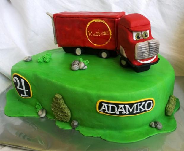 Kamion Mac..., torta, Torty autíčka, vláčiky, Mariolka, 1