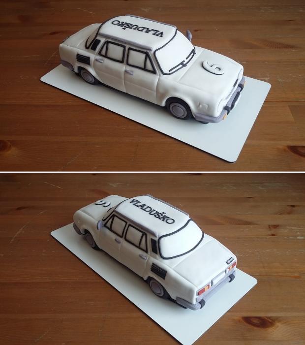 Škoda 100L, torta, Torty autíčka, vláčiky, juraj.ba, 1