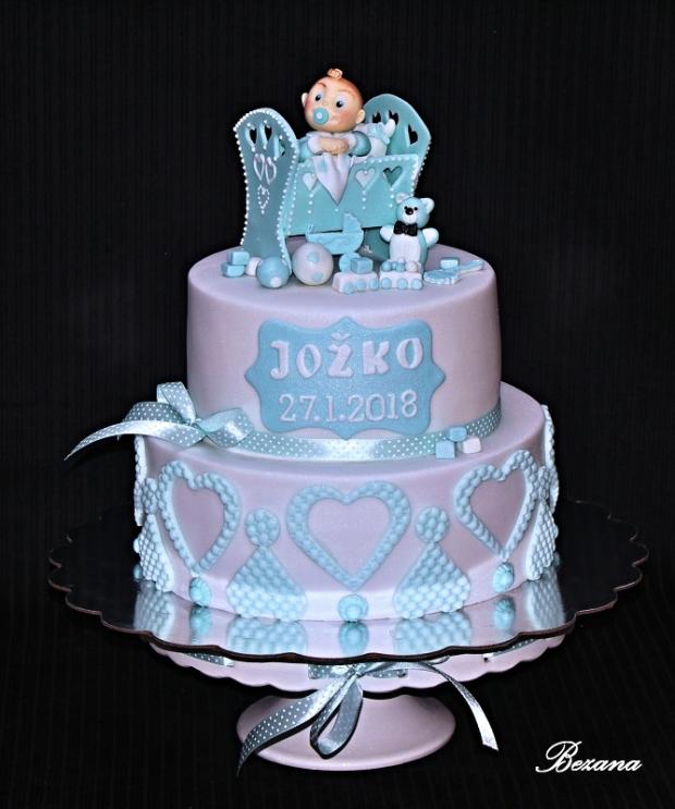 krstinové pre princeznú a princa , torta, Torty na krstiny krstinové pre princeznú a princa , torta, Torty na krstiny, bezana, 2