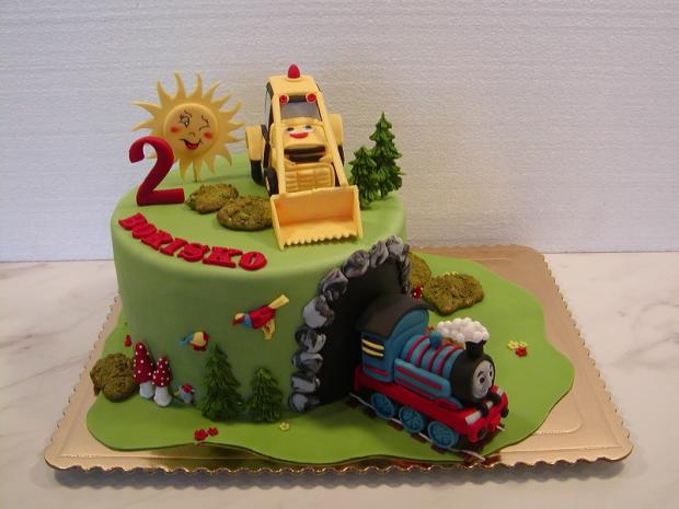 Narodeninová pre malého Boriska, torta, Torty autíčka, vláčiky Narodeninová pre malého Boriska, torta, Torty autíčka, vláčiky, babina 555, 1