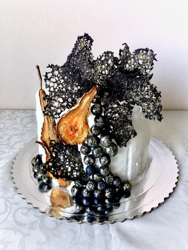 Čokoládová torta s ovocím, torta, Drip torty, Pralinky, 1