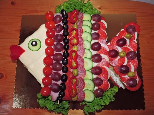 slaná rybka, torta, Slané torty, Obertová Mária, 1