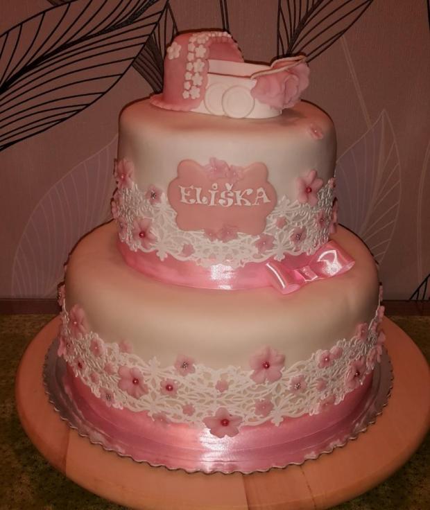 pre Elišku, torta, Torty na krstiny, sweetybyME, 1