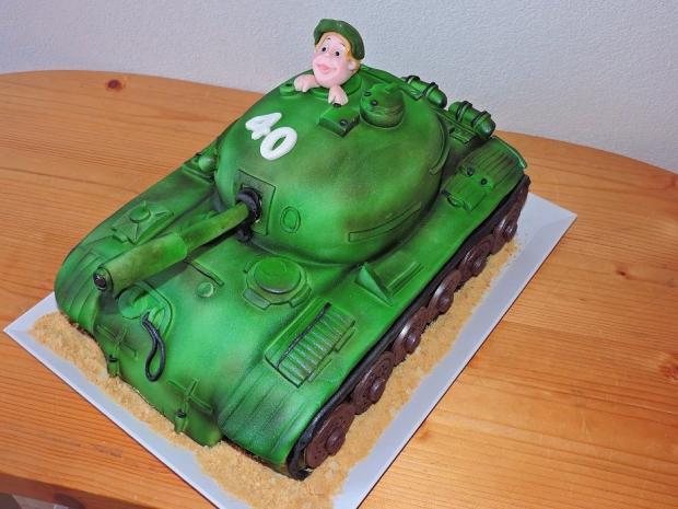 tank, torta, Torty autíčka, vláčiky, Obertová Mária, 1