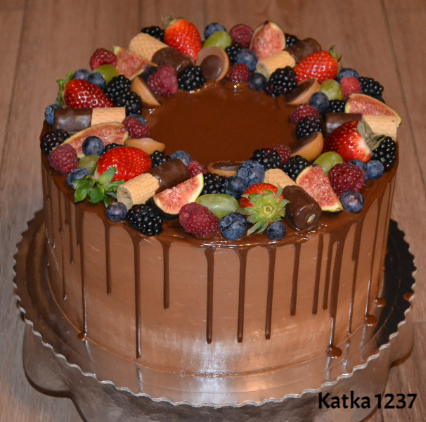 čokoládová k 60tke, torta, Drip torty, katka1237, 1