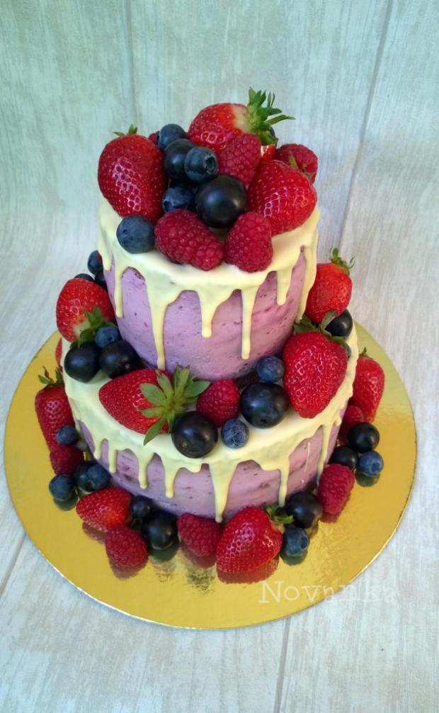 S ovocím, torta, Drip torty, novanka, 1