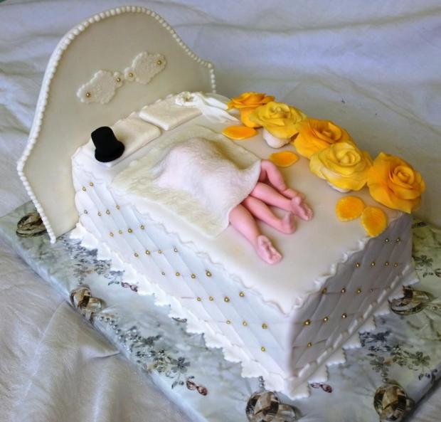 Svadobná posteľ... , torta, Svadobné torty Svadobná posteľ... , torta, Svadobné torty, Mariolka, 1