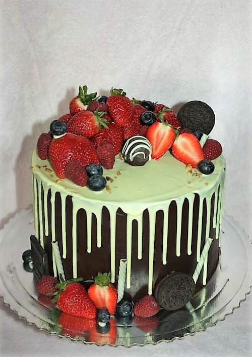 Čokoládová drip torta, torta, Drip torty, stanula, 1