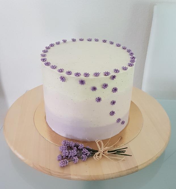 levanduľová, torta, Narodeninové torty, burbonka, 1