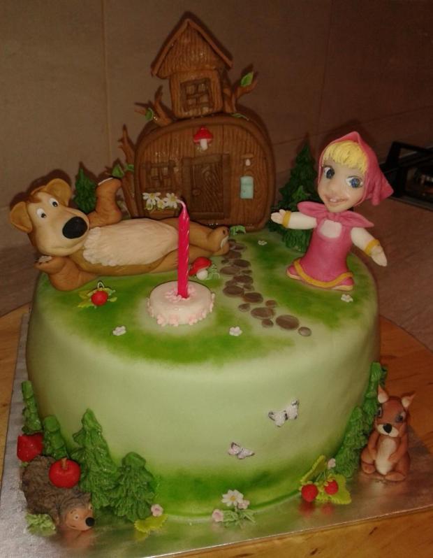 Máša a medveď, torta, Rozprávkové torty, stanulik85, 1