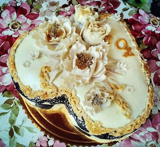 Zlaté srdce, torta, Narodeninové torty, Lucia Gažiová, 2