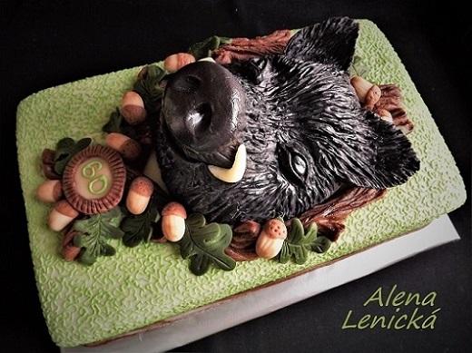 Narodeninová, torta, Torty so zvieratkami, Alena Lenicka, 1