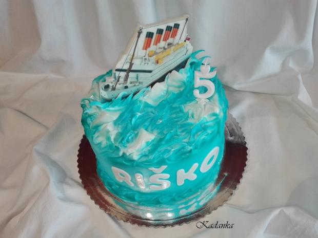 Titanic..., torta, Torty autíčka, vláčiky, Kadanka, 3