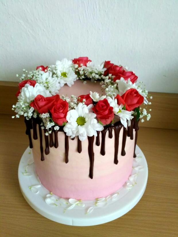 Drip torta ružová, torta, Drip torty, Martina Gregorova, 1