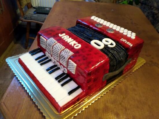 Pre harmonikára, torta, Narodeninové torty, Lucia Gažiová, 2