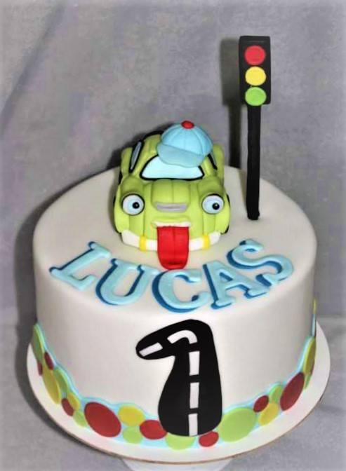 S autíčkom, torta, Torty autíčka, vláčiky, stanula, 1