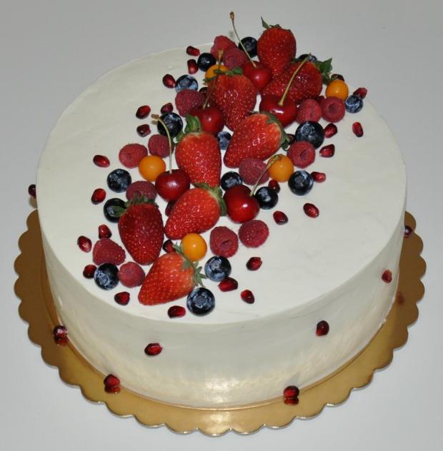 Krémová s ovocím, torta, Narodeninové torty, MYŠKA B., 1