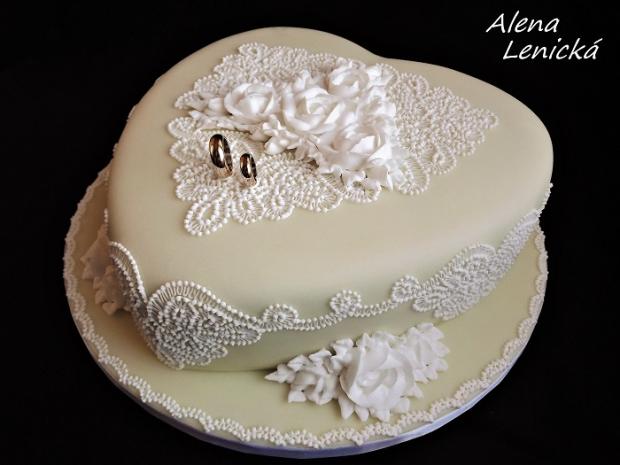 Svadobná, torta, Svadobné torty, Alena Lenicka, 1