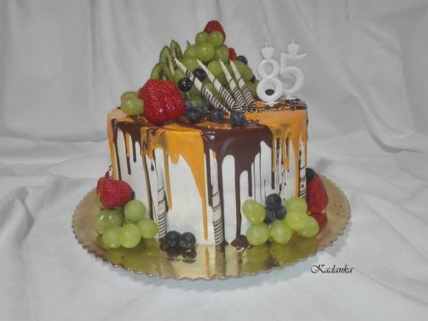 Drip tortička k výročiu 85..., torta, Drip torty, Kadanka, 2