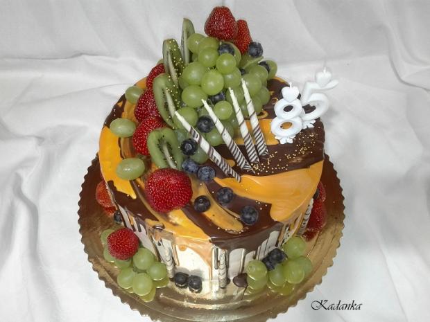 Drip tortička k výročiu 85..., torta, Drip torty, Kadanka, 1