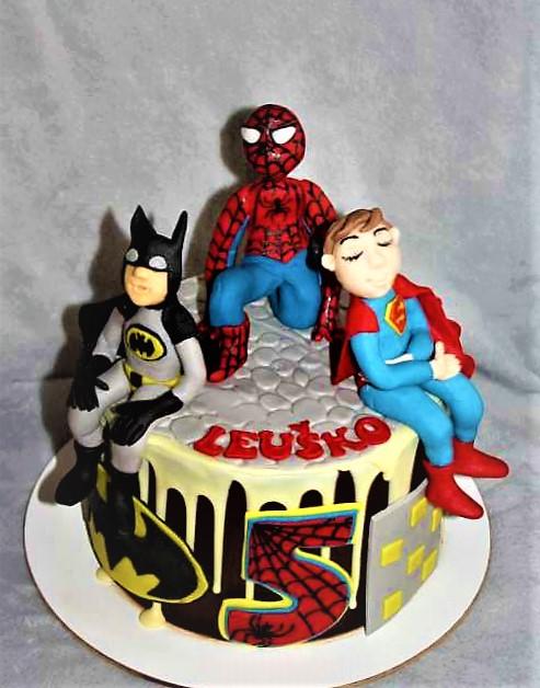 Drip torta so superhrdinami, torta, Drip torty, stanula, 1
