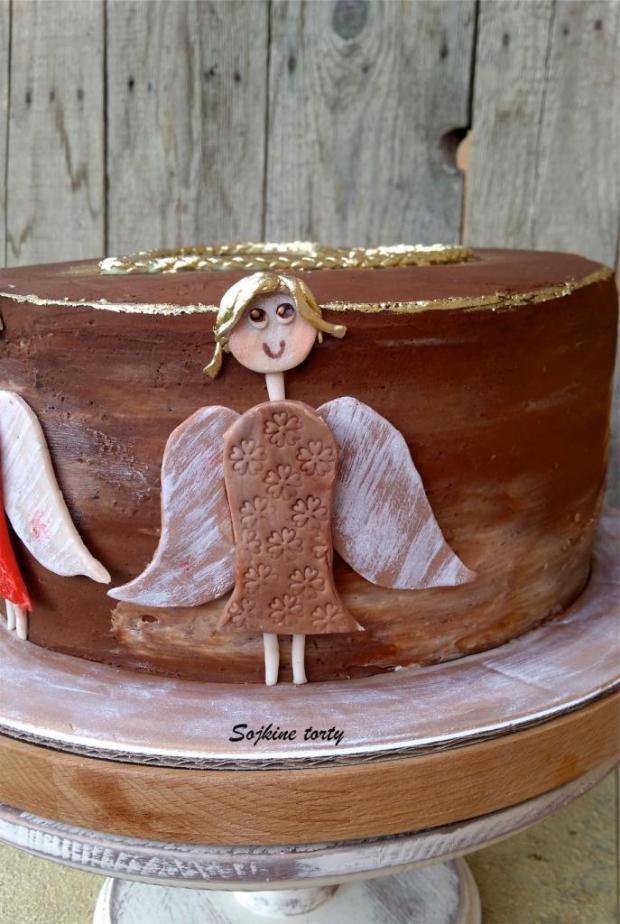 Anjel z dreva, torta, Narodeninové torty, S. Sojka, 3