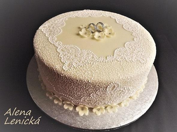 Svadobná, torta, Svadobné torty, Alena Lenicka, 1