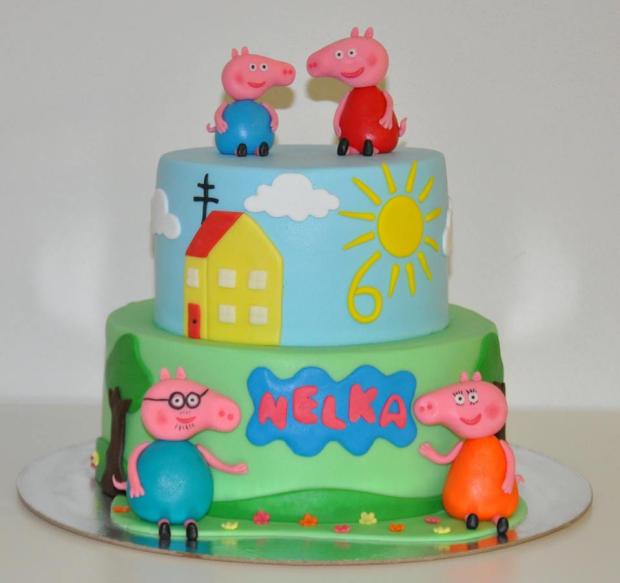 Peppa pig, torta, Rozprávkové torty, MYŠKA B., 1