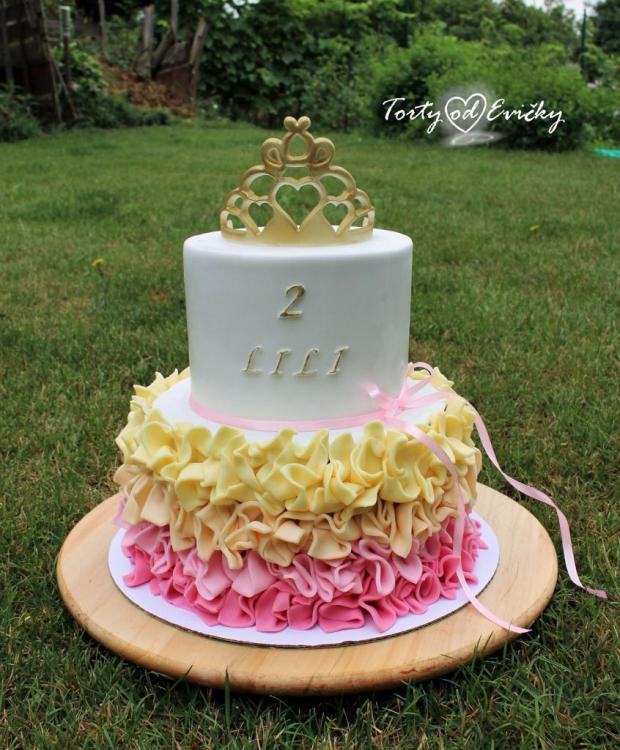 Princeznovská , torta, Torty pre dievčatá, Torty od Evičky, 1
