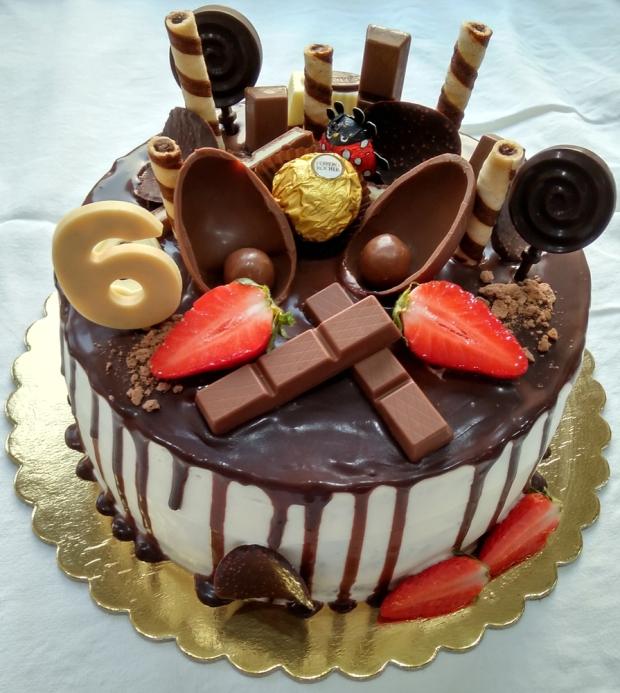 Narodeninová čokoládová, torta, Narodeninové torty, tortysophia.sk, 1