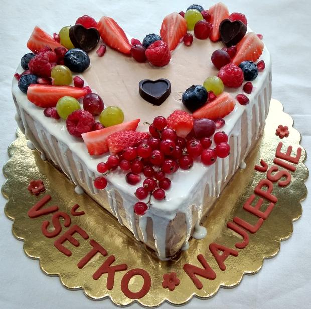 Narodeninové srdce, torta, Narodeninové torty, tortysophia.sk, 1