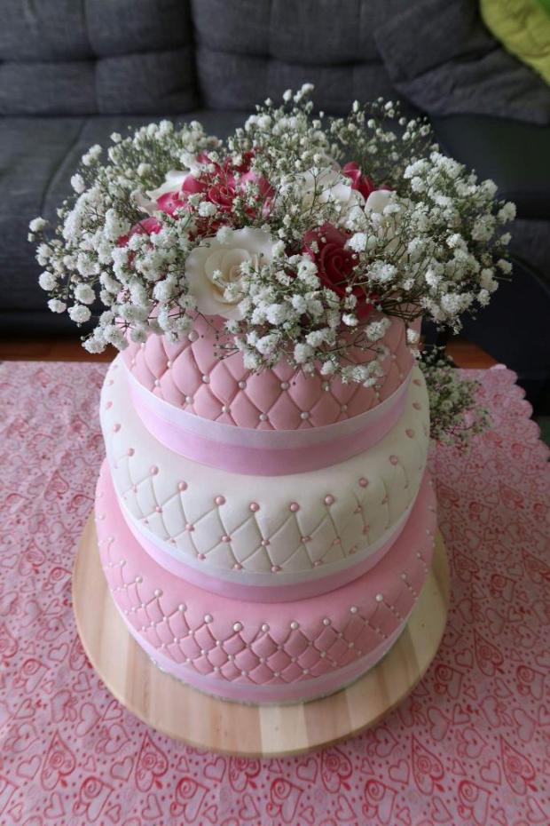 Jemna ruzova torticka , torta, Svadobné torty, Jankine torty torticky, 1