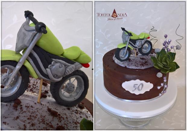 Čokoládová s motortkou k 50tke pre pána, torta, Športové torty, Tortolandia.sk, 2
