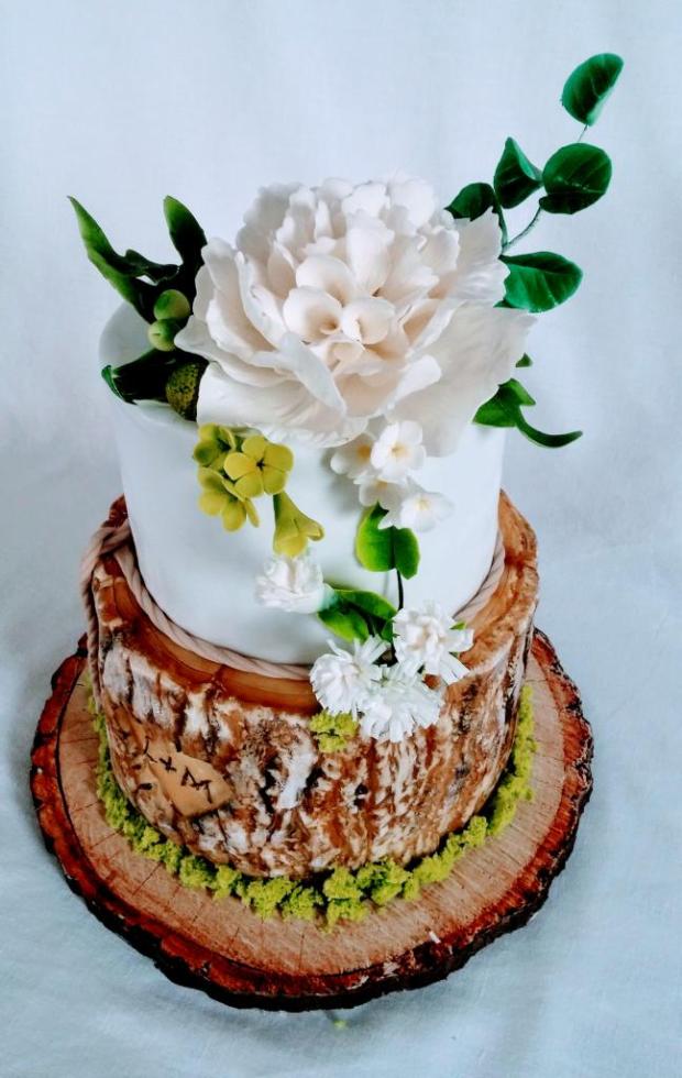 Svadobná rustikálna, torta, Svadobné torty, mlssna alena, 3